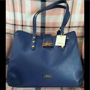 NWT Trina Turk Women's Navy Blue Shoulder bag
